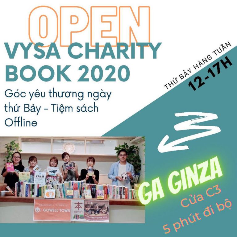 Read more about the article Tiệm sách offline VYSA Charity Book – Góc yêu thương ngày thứ bảy