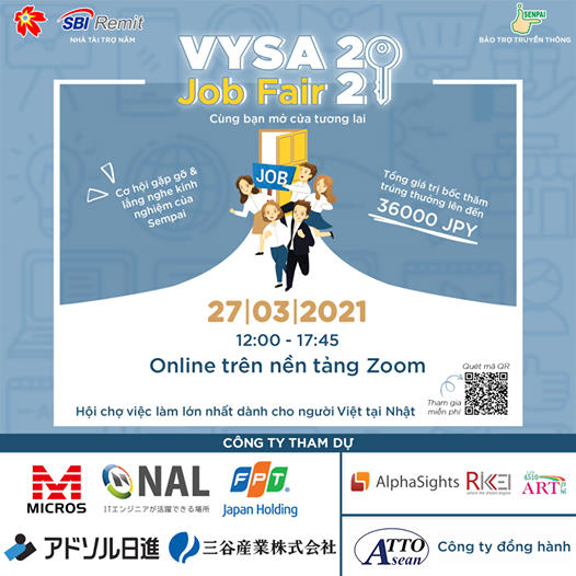 Read more about the article Hội chợ việc làm dành cho người Việt VYSA JOB FAIR 2021 – Cùng bạn mở cửa tương lai
